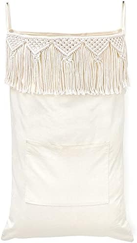 Mkono Macrame Hanging Laundry Hamper by Mkono
