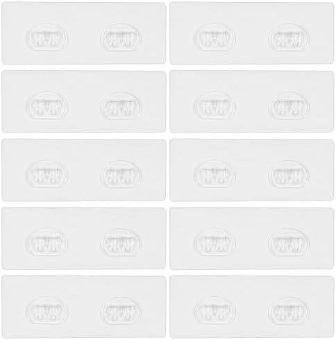 10 Pack Shower Caddy Adhesive Replacement, Shower Shelf Strong Adhesive Hooks by Unknown