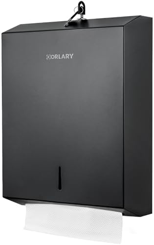 Gorlary Commercial Paper Towel Dispenser Wall Mount, Matte Black by Gorlary