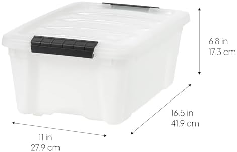 IRIS USA 6-Pack 13 Quart Storage Bins - Image 2