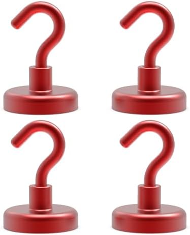 Ant Mag Strong Magnet Hooks 100lbs+ Pulling Force Neodymium Hooks Hangers Heavy by AntMag
