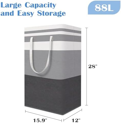 BlissTotes 3-Pack Laundry Basket, Collapsible Laundry Hamper - Image 2