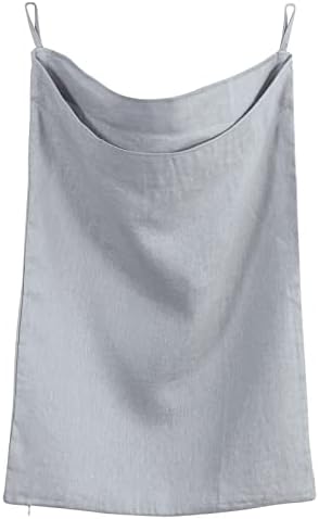 Amazhiyu Pure Linen Over The Door Laundry Hanging Hamper Bag by Amazhiyu