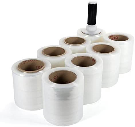 IDL Packaging 5" Stretch Wrap Mini Roll, 700 feet, 120 Gauge by IDLPackaging