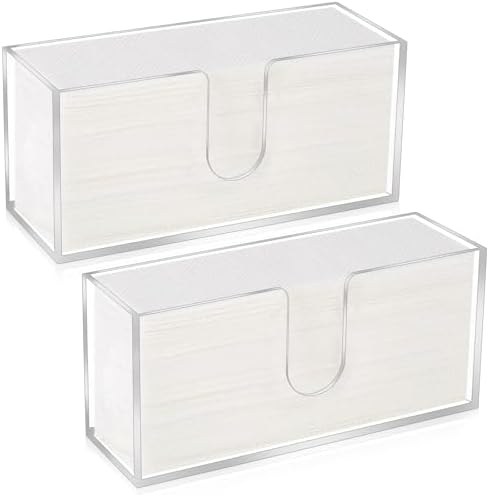 2Pcs Acrylic Paper Towel Dispenser, Paper Towel Holder Countertop Clear Multi by Unknown
