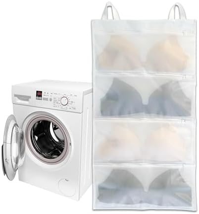 Bra bags for laundry, 1 Pack – Holds 4 A–D Cups, 4-in-1 Cleans, Stores & by Yisiziyo