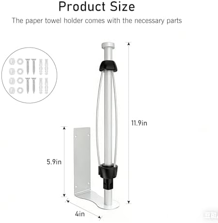 SetSail Paper Towel Holder, Paper Towel Holder Under Cabinet - Image 2