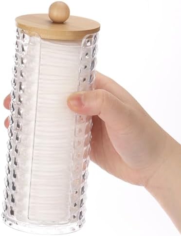 Tecbeauty Cotton Pads Holder Bathroom Storage Makeup Removers Pads Organizer - Image 3
