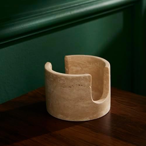 Natural Beige Travertine Marble Sponge Holder - Image 3