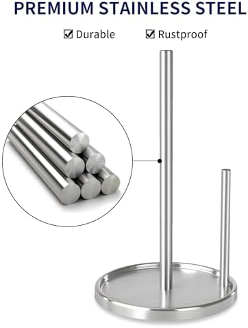 Jesginboo Paper Towel Holder Countertop, Paper Roll Holder - Image 3