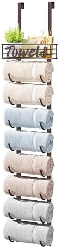 HapiRm Towel Racks for Bathroom Storage by HapiRm