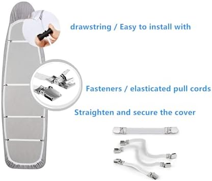 Easy to Install Ironing Board Cover, Extra Thick 2-Ply Design - Image 4