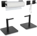 Paper Towel Holder Black Magnetic Mount Paper Tower Bar by GBESTWOOW