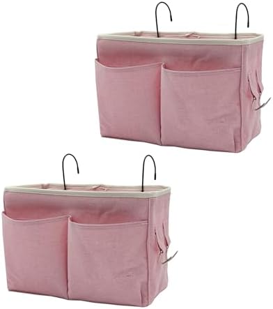 2-Pack Bedside Caddy Bedside Hanging Storage Basket Multi-Function Organizer by Someteth
