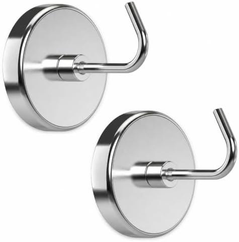 PRIMADA Extra Strong Magnetic Hooks – Heavy Duty Neodymium Magnet Hooks by PRIMADA