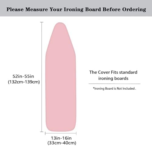 Pink Ironing Board Covers Stylish Standard Washable Ironing Board Protector - Image 5