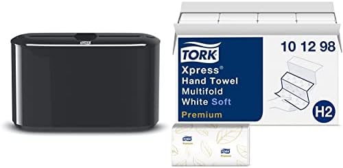 Tork Xpress Paper Towel Dispenser and Tork Extra Soft Multifold Hand Towel White by Tork