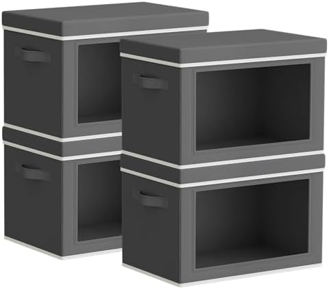 Homsorout Storage Bins with Lids by Homsorout