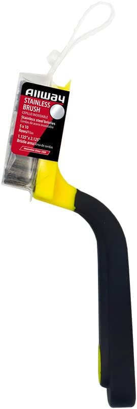ALLWAY SB2 Soft-Grip Wide Stainless Steel Stripper Brush - Image 2