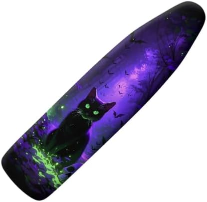 Black Cat Ironing Board Cover and Pad Elastic Edge by Oamsistay