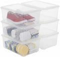 Shoe Storage Box Plastic Stackable Storage Containers by Naivees