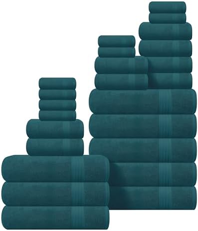 GLAMBURG Ultra Soft 24-Piece Towel Set by GLAMBURG
