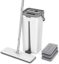Flat Mop and Bucket Set, Self-Wringing Floor Mop by OZD