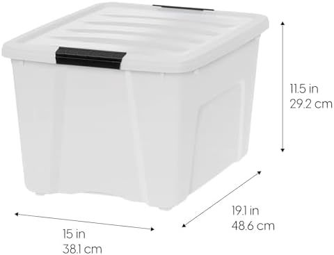 IRIS USA 6-Pack 40 Quart Storage Bins - Image 3