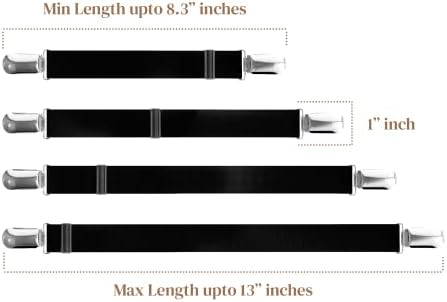 FeelAtHome 8-Piece Black Bed Sheet Clips - Image 7