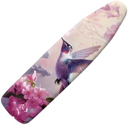DISNIMO Pink Floral Hummingbird Ironing Board Cover and Pad 15x54 by WelcometoDISNIMO