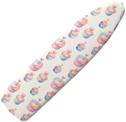 Cupcake Steam Ironing Board Cover, Cake Love Heart Candle Standard Size Iron by Daulesho
