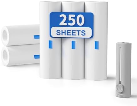 VASSON 5-Pack Refills for Retractable Travel Lint Roller, 250 Sheets by VASSON