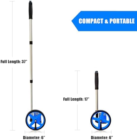 Zozen 6-Inch Measuring Wheel in Feet and Inches, Telescopic Handle - Image 4