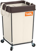160L Rolling Laundry Basket by Mefirt
