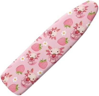 Strawberry Axolotl Ironing Board Cover and Pad Standard Ironing Board Cover by Darisoco