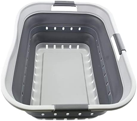 SAMMART 42L Collapsible Plastic Laundry Basket by SAMMART