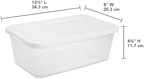 Set of 6 Quart Storage Boxes - Image 3