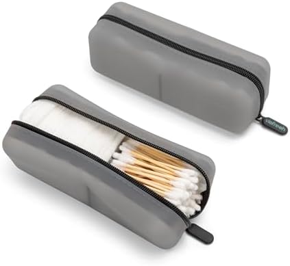 Cotton Pad Swab Travel Case, 2-in-1 Waterproof Organizer - Image 2