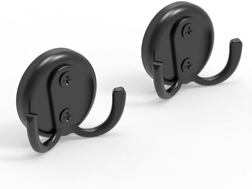 Magenetic Hooks Heavy Duty 140lbs Black Strong Magnetic Hooks by MHDMAG