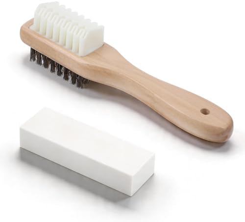 Gjinxi Suede Cleaning Kit Stain Brush and Eraser Brass Bristle Cleaner by Gjinxi