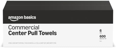 Amazon Basics 2-Ply White 7.6" Center Pull Paper Towels | Bulk Centerfeed Hand by AmazonBasics