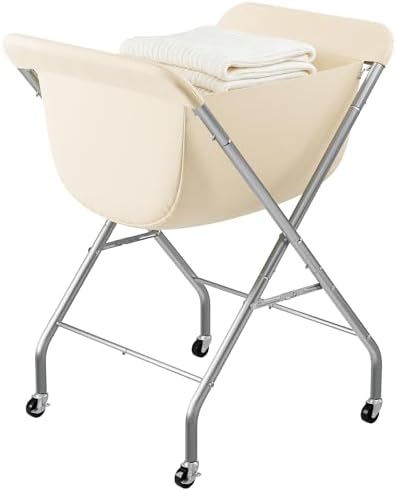 ELYKEN Laundry Basket with Wheels, Collapsible Laundry Hamper by ELYKEN