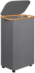 Laundry Basket with Wheels, 100L Hampers by Merkisa