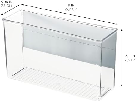 iDesign Magnetic Large Clear Plastic Organizer Bins - Image 3