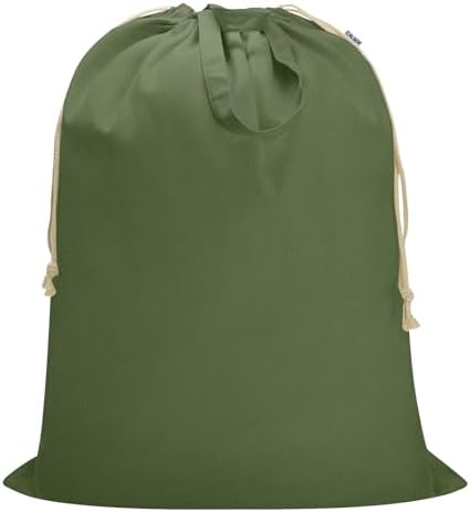 Canvas Laundry Bag 33"Wx 35"H, Extra Large Heavy Duty Hamper Liner by CALACH