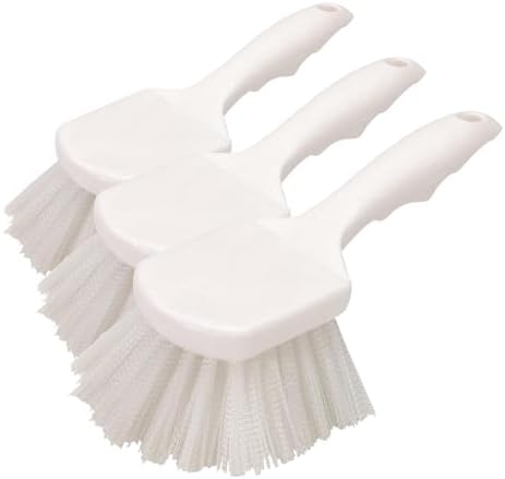 Carlisle FoodService Products 3662000 Flo-Pac Plastic Handle Utility Scrub Brush by SPARTA