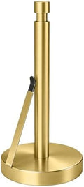 YUMORE Heavy Duty Paper Towel Holder Countertop Weighted Base Gold by YUMORE