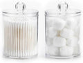 novelinks Acrylic Plastic Qtip Holder Dispenser, Apothecary Jar Canister Set by novelinks