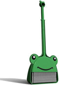 Children's Small Broom Dustpan Set Green Frog Mini Household Cleaning and by Esdallina