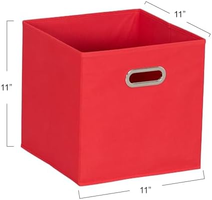 Household Essentials Foldable Fabric Storage Cubes 6-Pack – 11x11x11 Stackable - Image 2